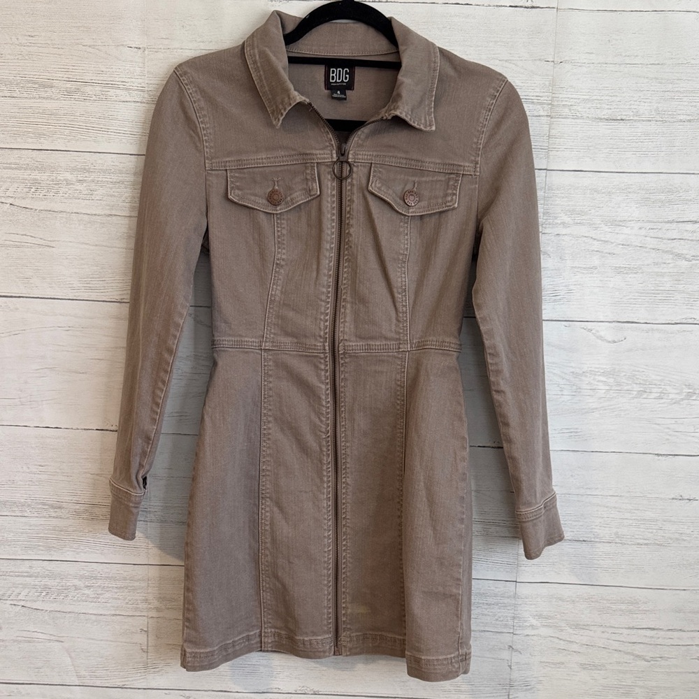 Women's Tan Denim Jacket/Dress | SIZE 4